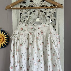 Vintage Victoria's Secret Gold Label Floral Lounge Night Gown Medium Cottagecore